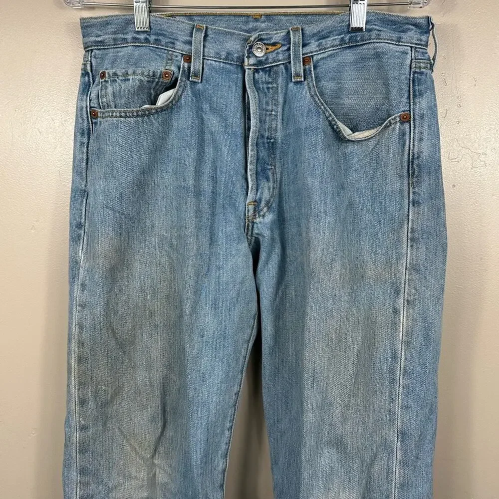 Vintage 90’s Levi’s 501 Denim Blue Jeans Size 31x32